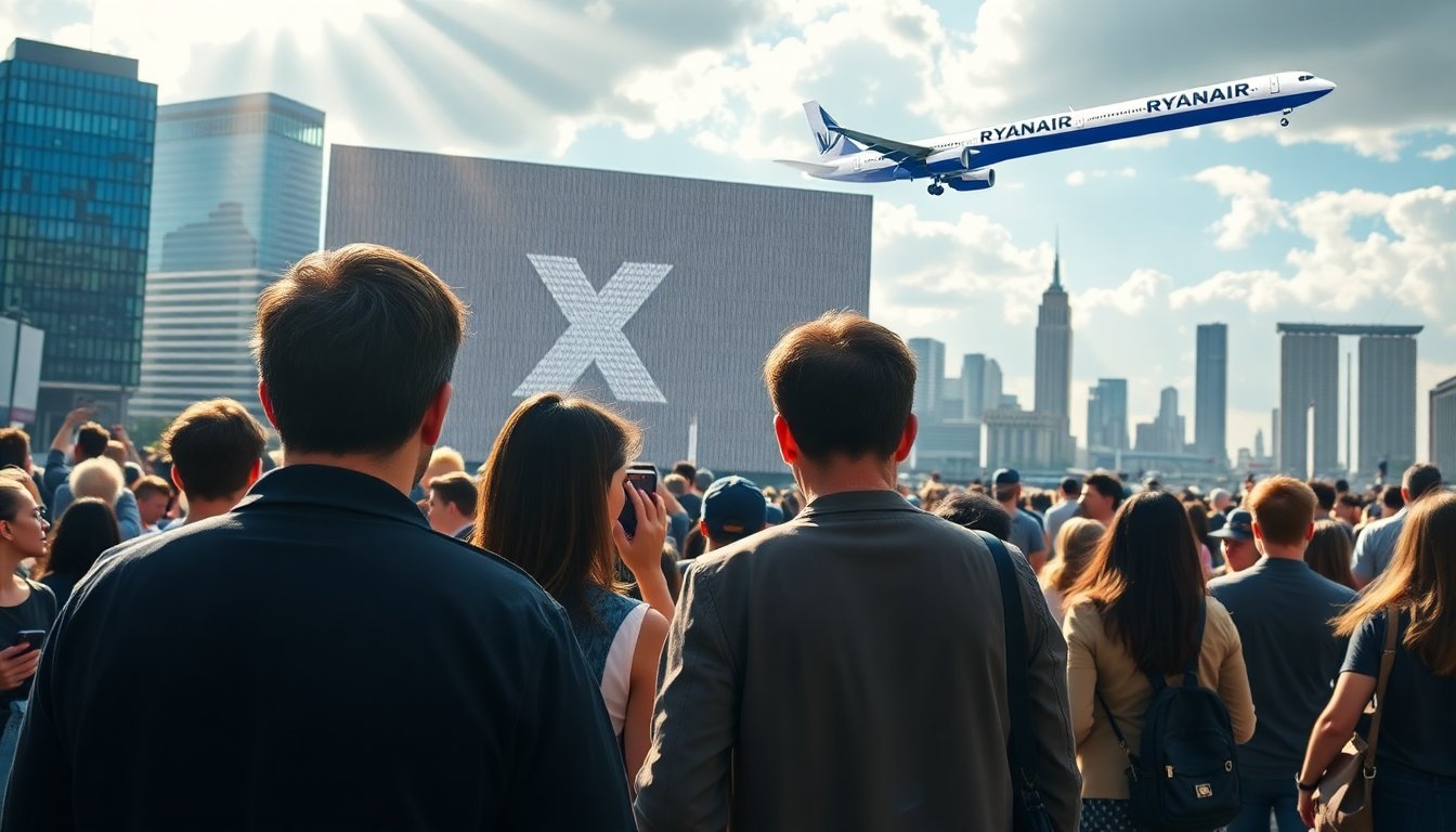 Elon Musk daagt Ryanair uit na wereldwijde storing op X