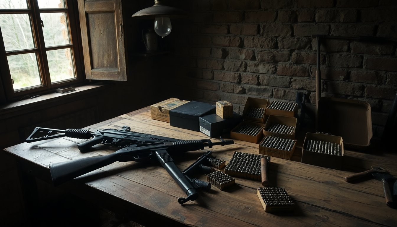 Ontdekking van Ondergrondse Schietkelder met Wapens en Kogels in Uddel