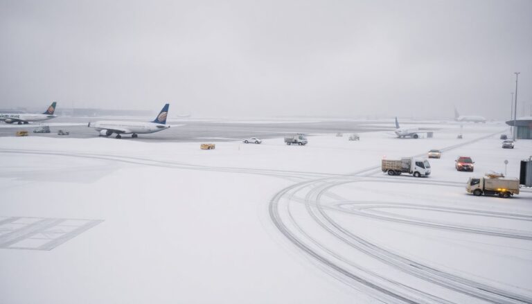 Sneeuwstormen verstoren vliegverkeer in Nederland en Europa: impact en oplossingen