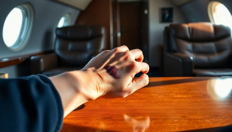 Trump onthult blauwe plekken: ‘Ik stootte mijn hand aan de tafel’