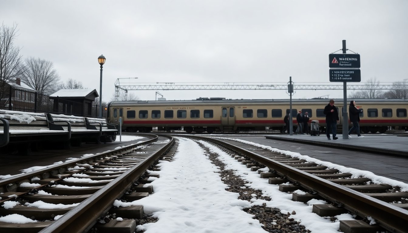 Winterweer zorgt voor aangepaste dienstregeling en beperkt treinverkeer