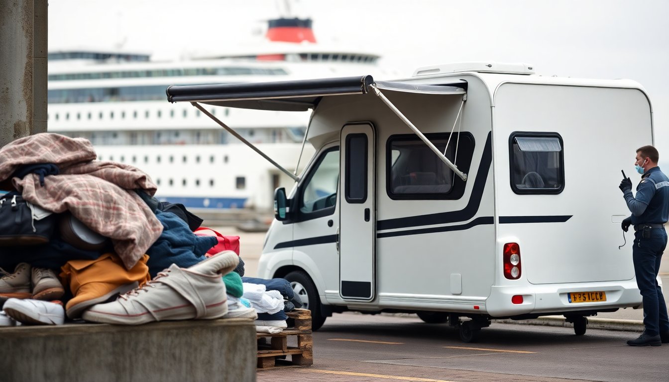 Grootschalige caravancontrole bij Hoek van Holland ontmaskert mensensmokkel: meerdere aanhoudingen