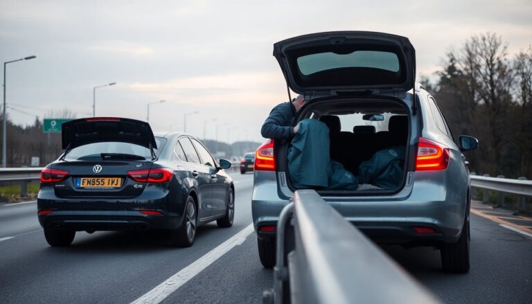 Man verwijdert zeil op snelweg A1 bij Apeldoorn — onthutsend gevaar en waarom u dit nooit zelf moet doen