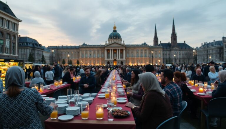 Ramadan in Amsterdam: datters, rijen bij halalzaken en een verrassende gezamenlijke iftar op de Dam