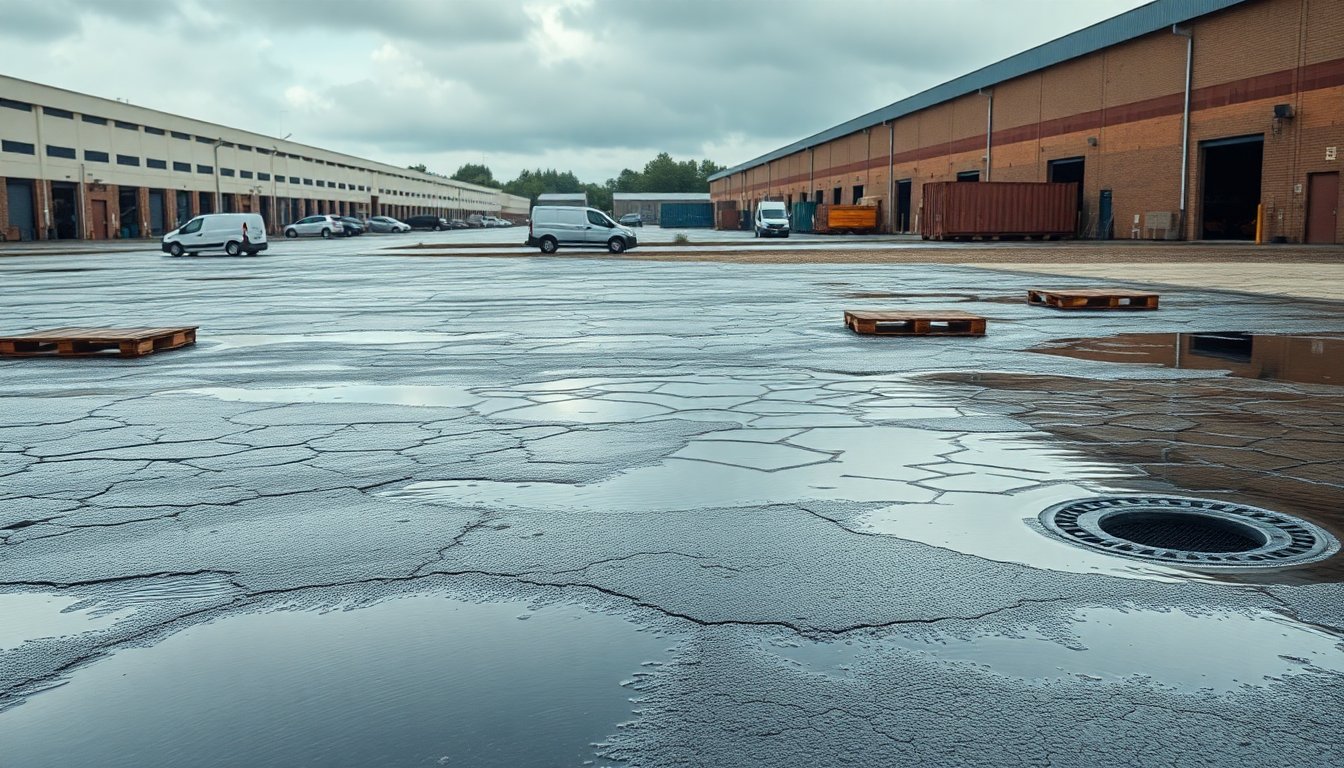 Zeven op de tien bedrijventerreinen in Nederland zijn niet klaar voor hevige regen